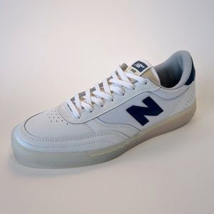 Mens New Balance 440 White/Navy Blue/Clear Mens Size 10.5